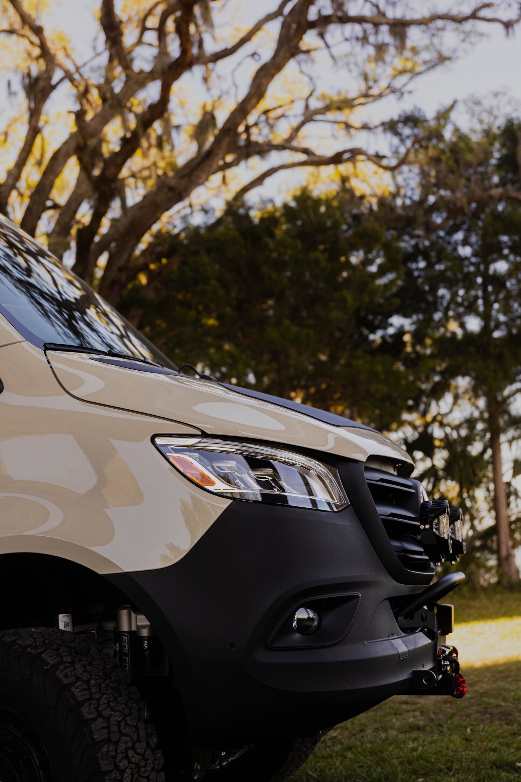 Versatile patrol van equipped for law enforcement and outdoor emergency responses.